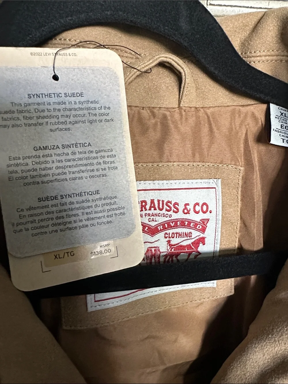 Levi's Brown synthetic suede Work Jacket